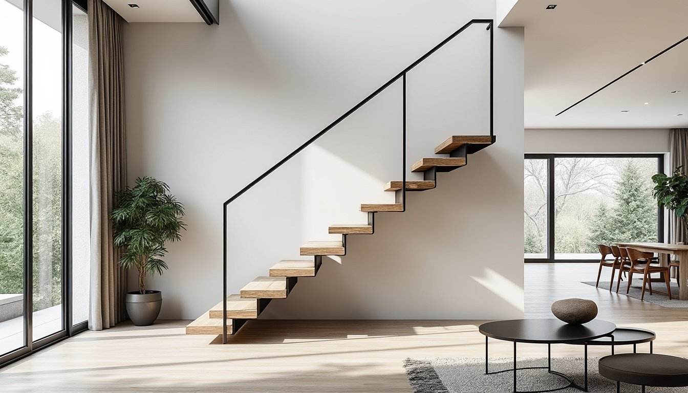 Comment installer un escalier esthétique et pratique dans sa maison sans perdre de place ?