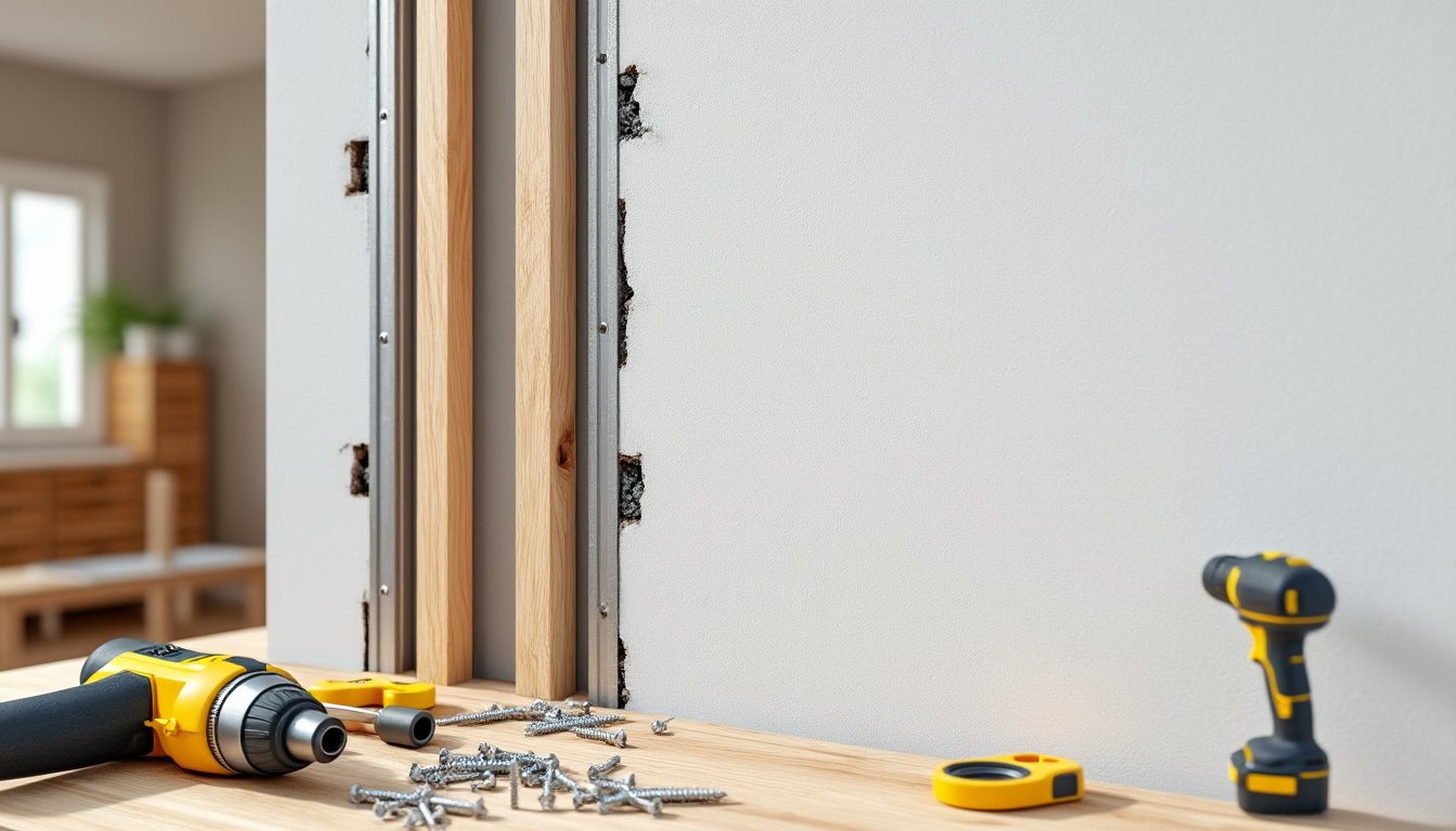 Comment renforcer un mur en placo déjà posé pour y accrocher une charge lourde ?