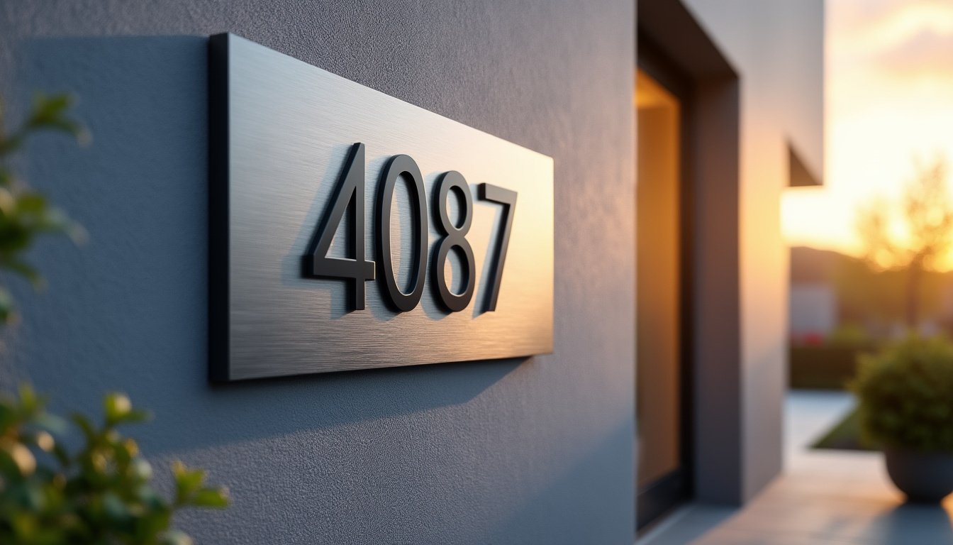 Plaque de façade : pourquoi les numéros de maison en inox sont-ils le choix le plus élégant ?